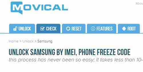 Cómo Desbloquear un Teléfono Samsung con Movical rapido